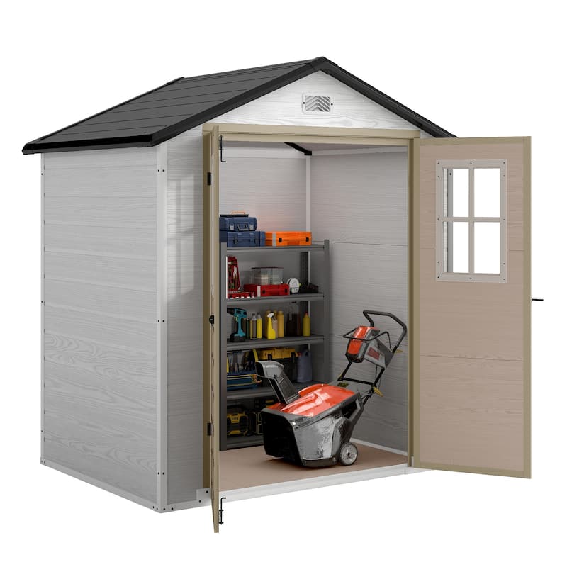 Moasis 6x4.4 Ft Resin Storage Shed
