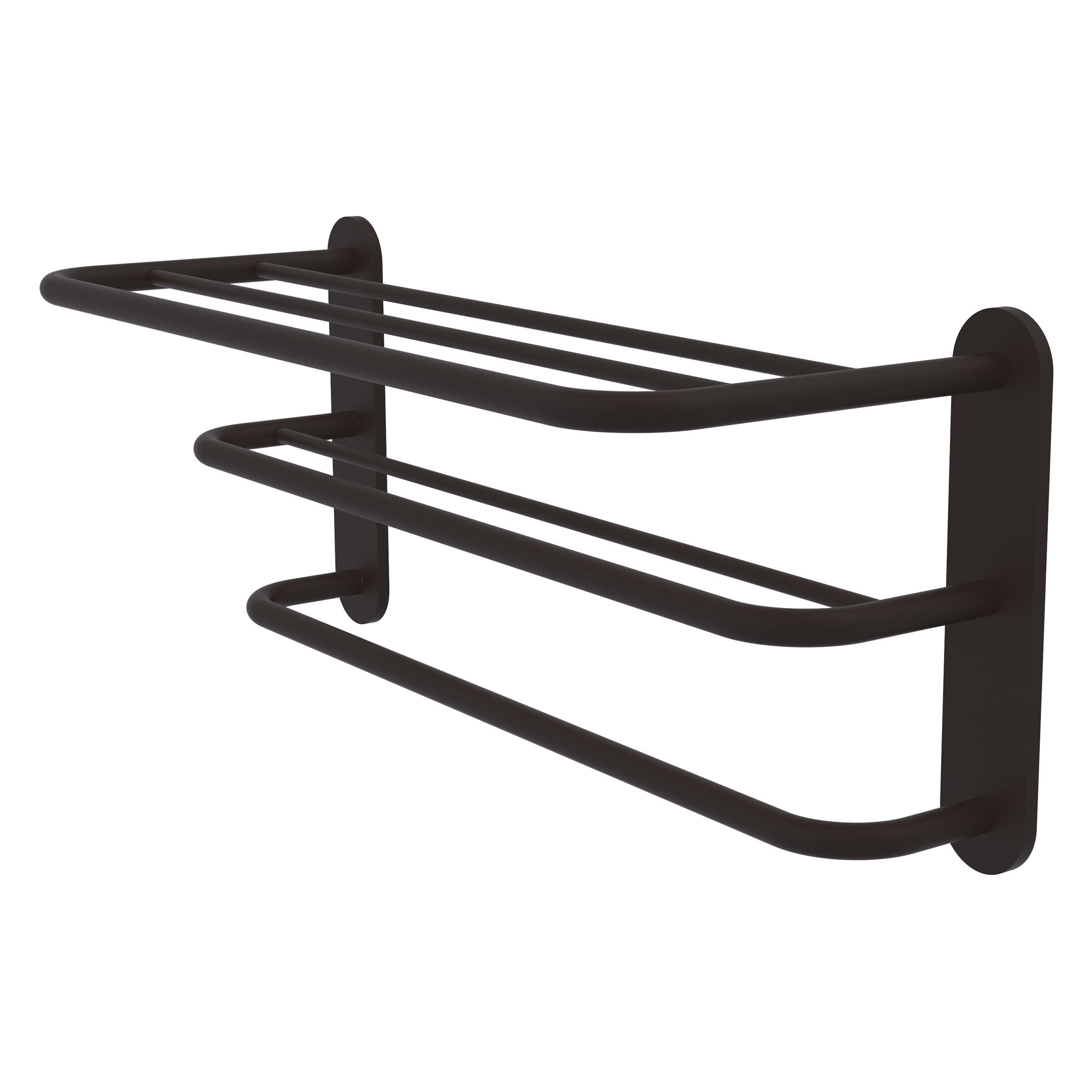 Allied Brass Three Tier Hotel Style Towel Shelf with Drying Rack