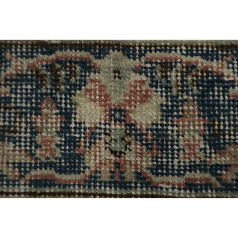 Hand Knotted Oriental 100% Wool Carpet Transitional Floral Pink Anatolian Area Rug - 9' 9'' X 5' 6''