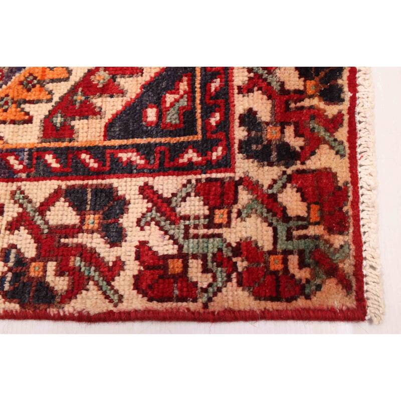 ECARPETGALLERY Hand-knotted Andelz Red Wool Rug - 4'3 x 6'9