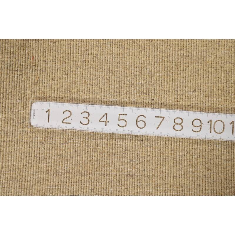 Modern Gabbeh Oriental Foyer Rug Hand-Knotted Contemporary Wool Carpet - 3'5"x 4'11"