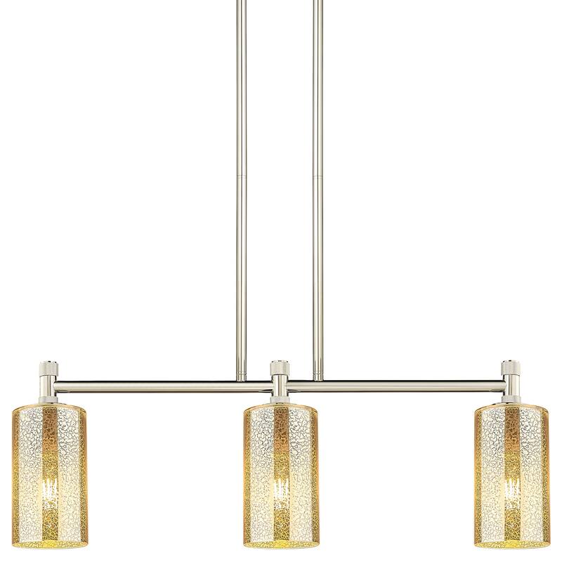 Innovations Lighting 434-3I-G434-7ME Crown Point 3 Light 31" Wide - Polished Nickel