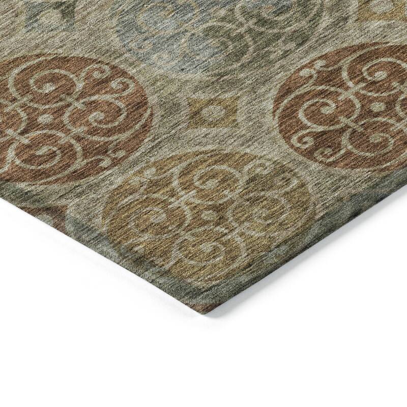 HomeRoots Trellis Transitional Rectangle Outdoor Rug