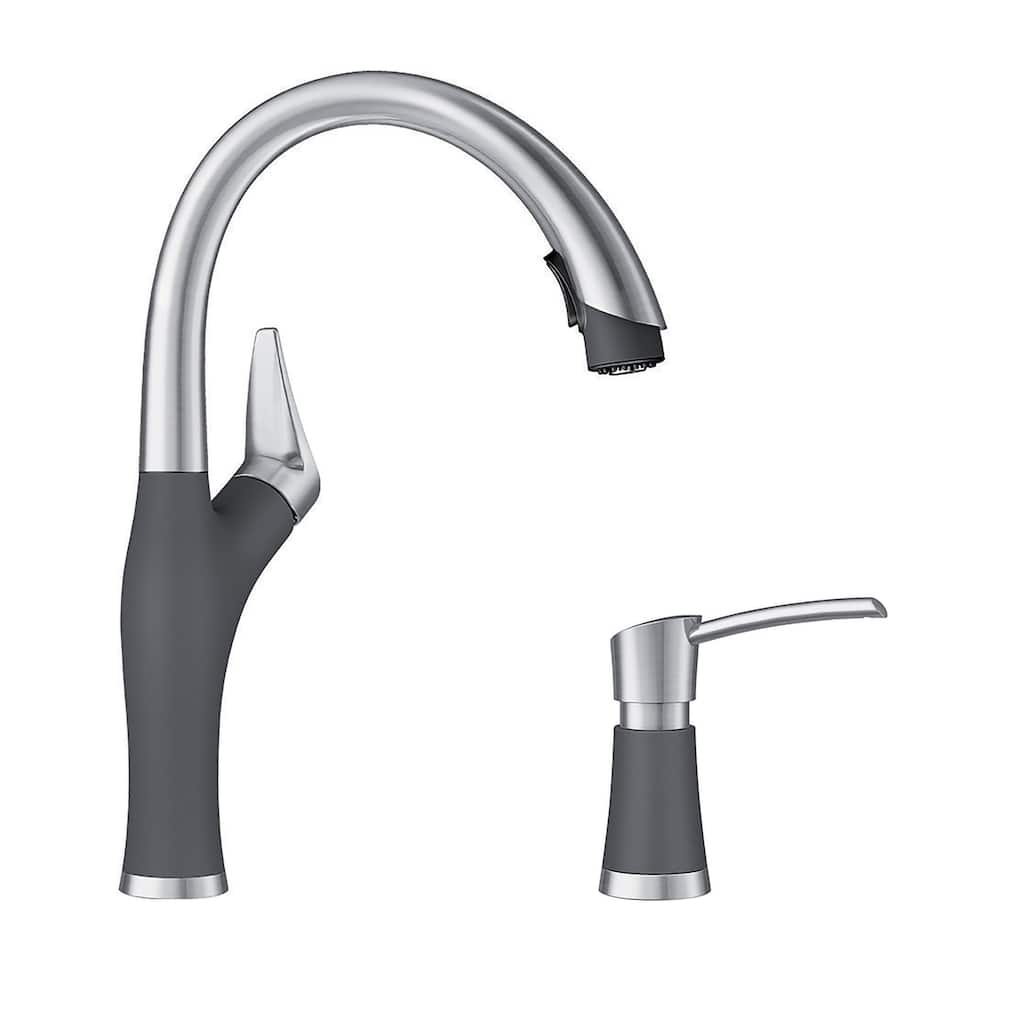 Blanco KF-442025 Artona Pull-Down Kitchen Faucet with Soap Dispenser - 2" x 8.63" x 15.75"