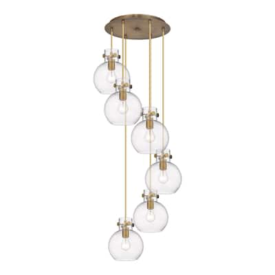 Innovations Lighting Newton Sphere - 6 Light 8" Cord Hung Multi Pendant - 14" Canopy
