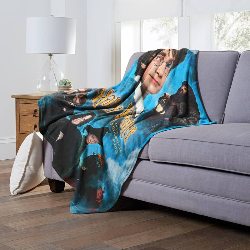 Warner Brothers Harry Potter Philosopher's Stone Silk Touch Throw Blanket
