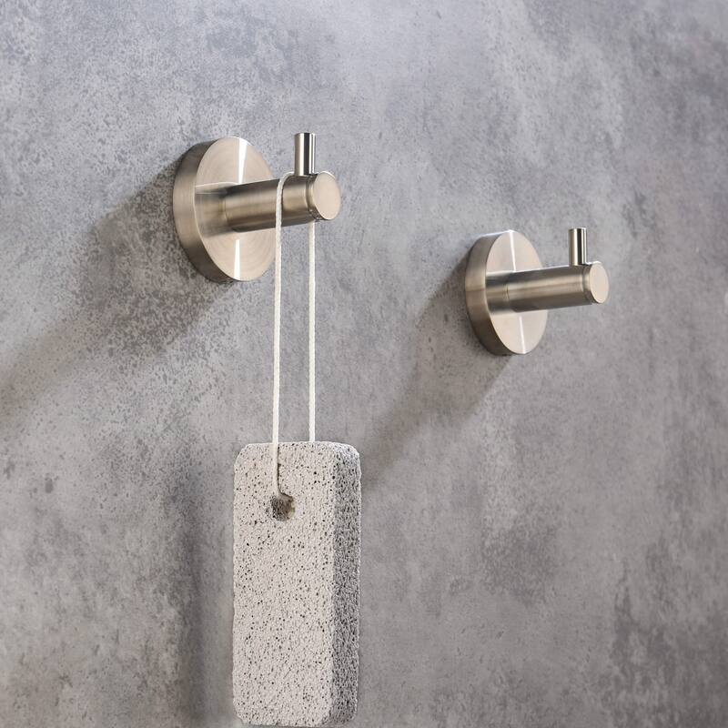 Circular 4-Piece Bathroom Hardware Set