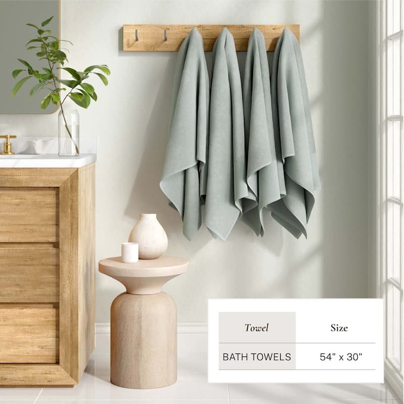 Linery & Co. Ultra-Soft Cotton and Linen Like Border Towel Set