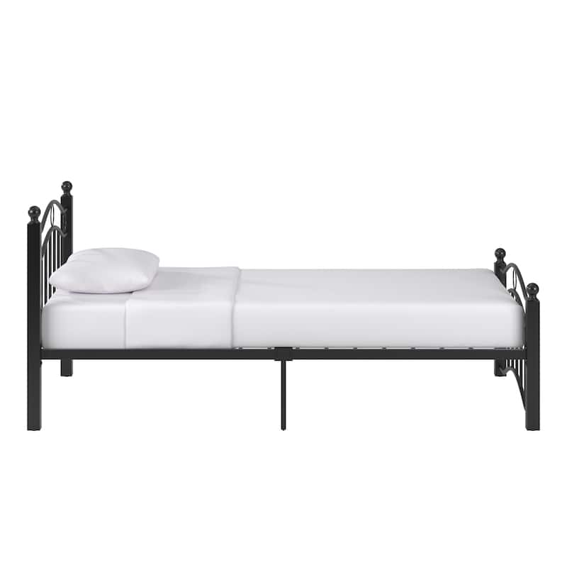Sadie Brown and Black Metal Bed by iNSPIRE Q Classic