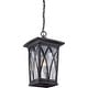 preview thumbnail 2 of 3, Grover 1-Light Outdoor Hanging Lantern in Mystic Black