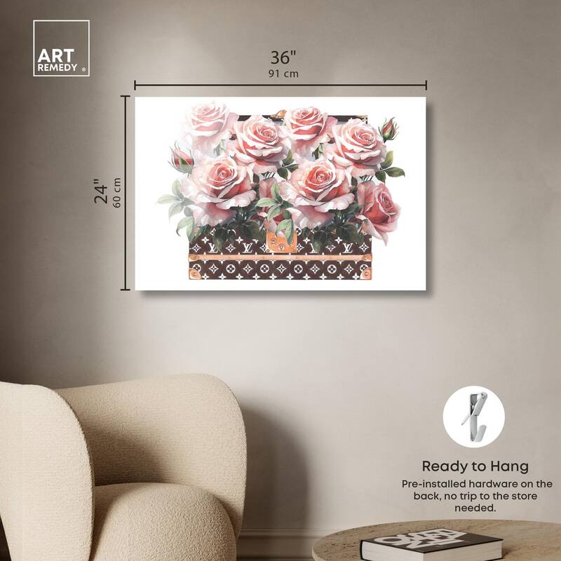 Doll Memories - Stylish Roses Acrylic by Art Remedy, Ready to Hang