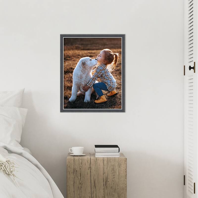 Eva Black Silver Thin Framed Picture Frame, Photo Frame