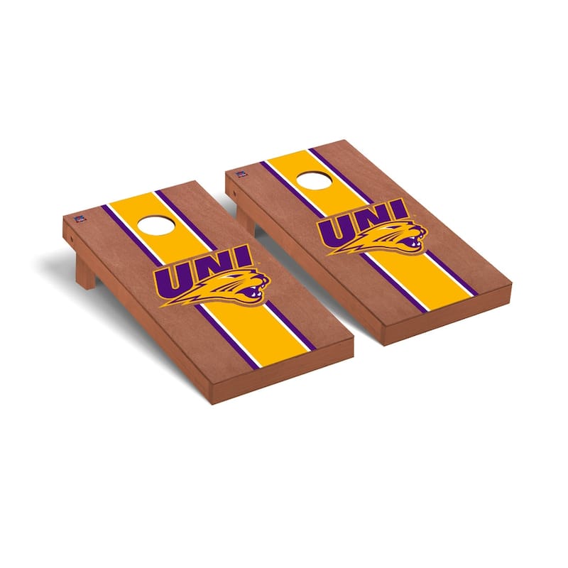 Northern Iowa UNI Panthers Rosewood Cornhole Board Set