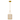 Stoneland 1-Light Brushed Gold Mini Pendant