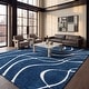 preview thumbnail 19 of 21, SAFAVIEH Florida Shag Sigtraud Abstract Waves 1.2-inch Thick Rug