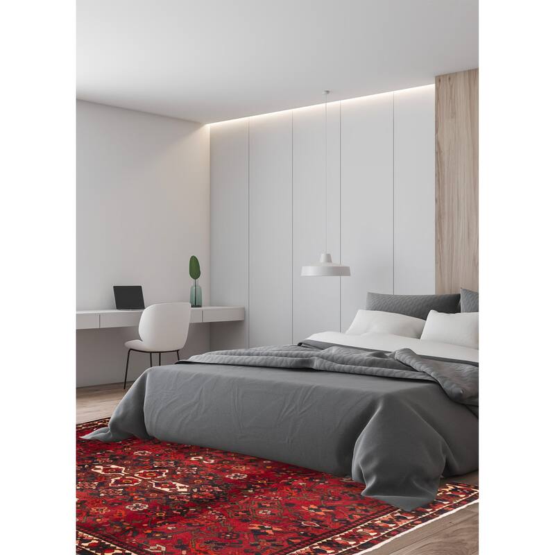 ECARPETGALLERY Hand-knotted Kayseri Vintage Red Wool Rug - 5'3 x 6'10