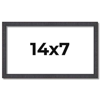 14x7 Frame Brown Solid Wood Picture Frame - Complete Modern Photo