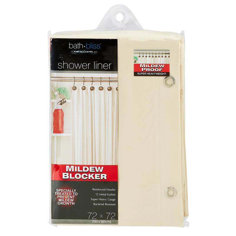 Bath Bliss 2 Pack Resistant Shower Liner