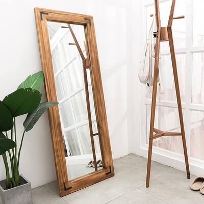 Wooden Full Length Farmhouse Mirror 63" x 24" - 24"x63"x2"