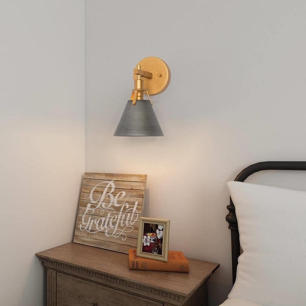 Brushed gold sconce on sale