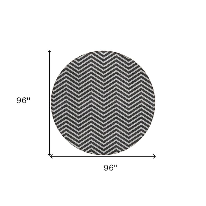 HomeRoots Chevron Transitional Rectangle Outdoor Rug