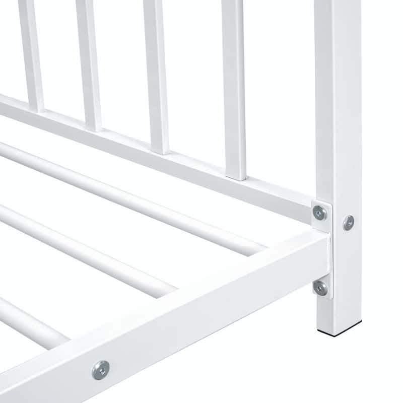 Twin Size Metal House Platform Bed