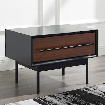 Landon 1 Drawer Nightstand, Crimson
