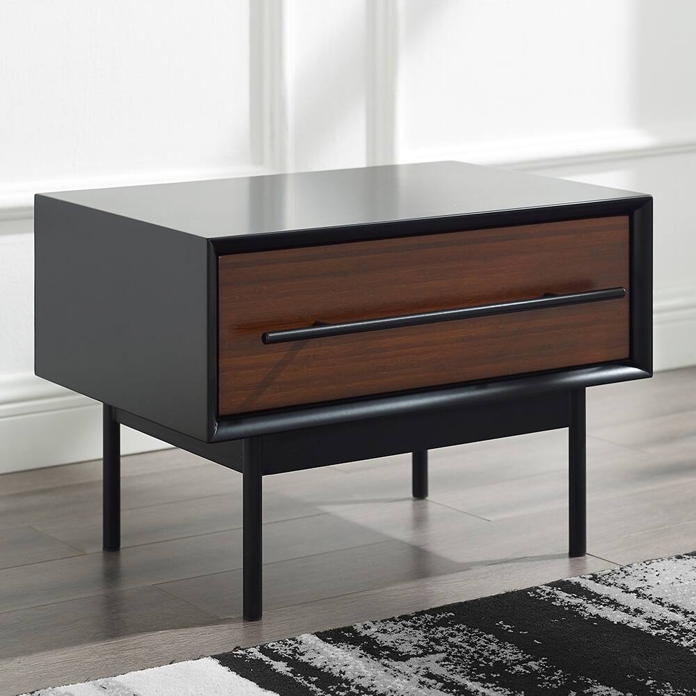Landon 1 Drawer Nightstand, Crimson