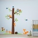 preview thumbnail 2 of 5, Walplus Wall Sticker Decal Fox Tree Height Measure Chart Nursery Decor