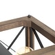 preview thumbnail 10 of 15, Cobert Farmhouse Linear Wood Island Chandelier Kitchen Hanging Lights