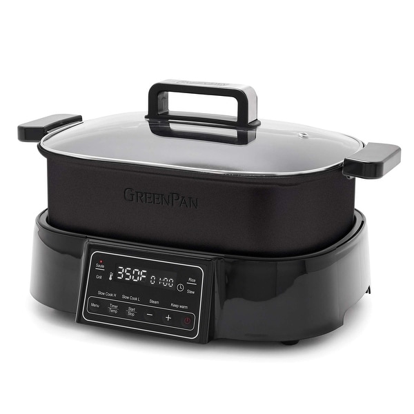 Litifo 18'' Smokeless Ceramic Non Stick Electric Grill with Lid