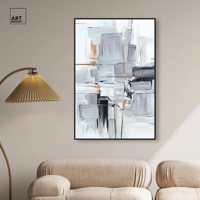Elegant Grey Shades I Canvas by Art Remedy