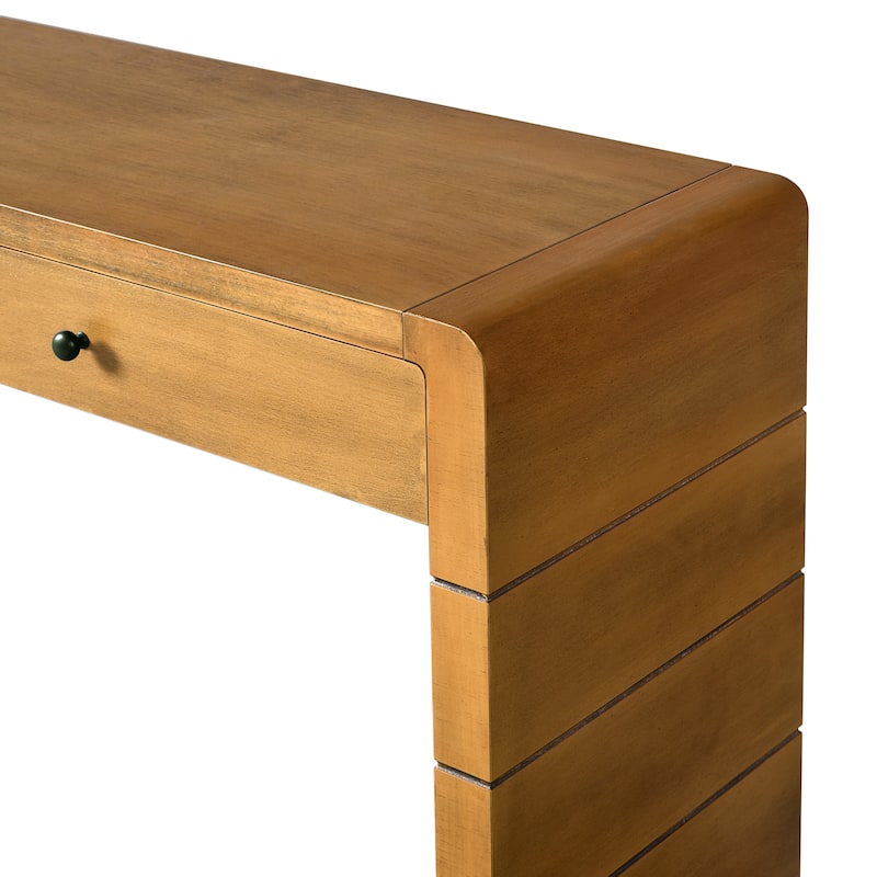 Curved Console Table with Storage