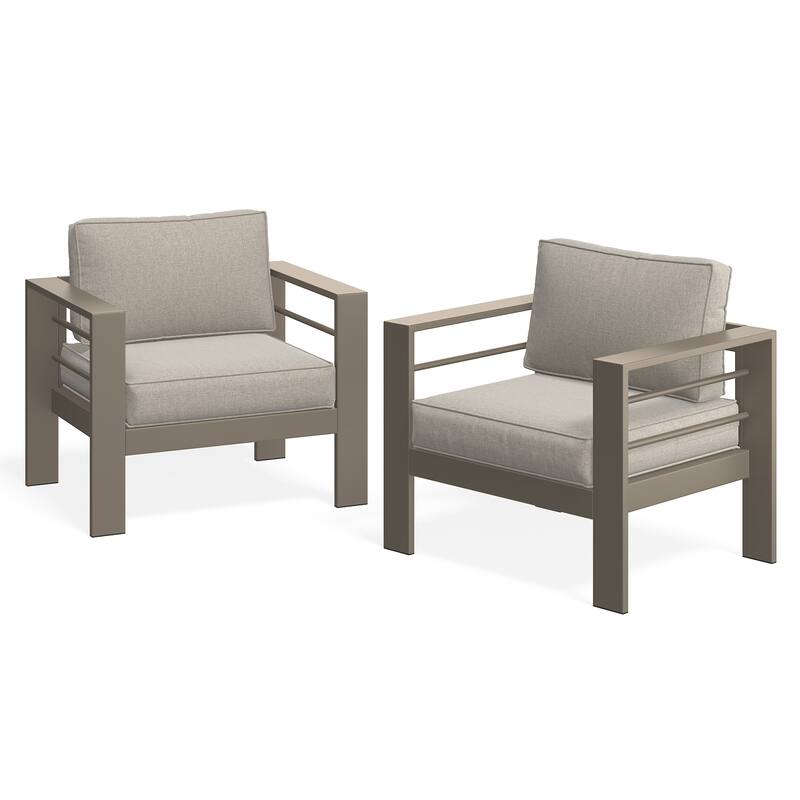 All-weather Outdoor Single Sofa for Balcony, Garden, Deck, Backyard