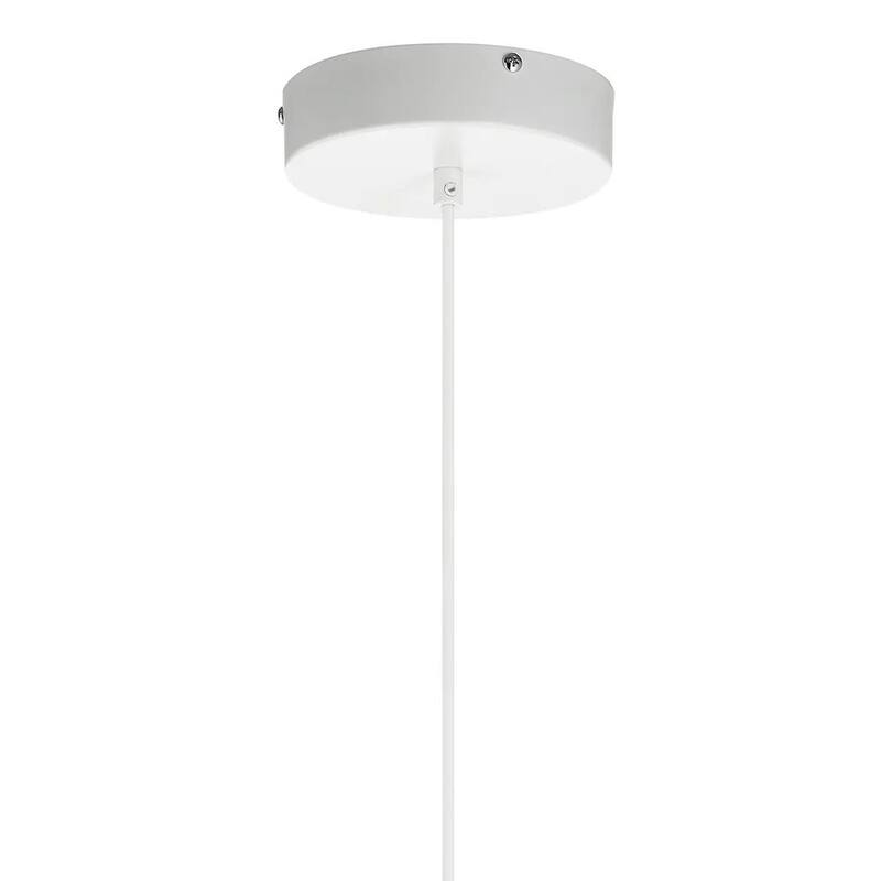 Kordan 8"W 1-Light LED Matte White Metal Hourglass Mini Pendant Light Fixture by Kichler