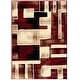 preview thumbnail 3 of 6, Porch & Den Kimy Red Geometric Graphic Area Rug