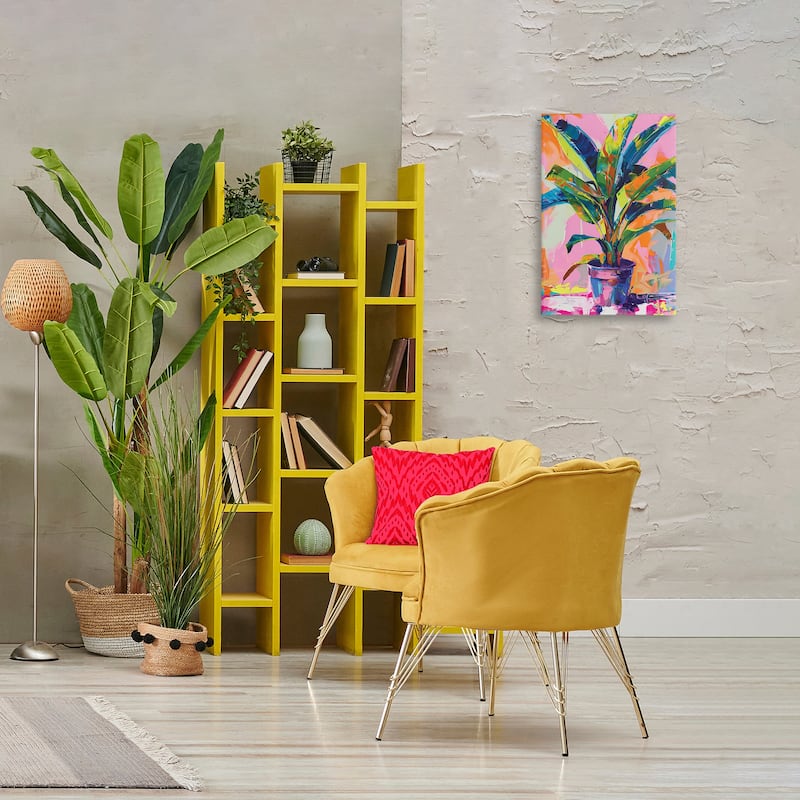 Stupell Vivid Saturated House Plant Canvas Wall Art Design By LSR Design Studio