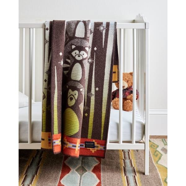 slide 2 of 4, Pendleton Woodland Neighbors Crib Blanket