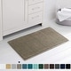 preview thumbnail 72 of 83, Subrtex Chenille Soft Rugs Super Water Absorbing Shower Mats 16x24 - Taupe Brown