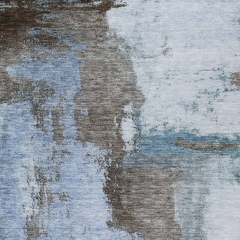 HomeRoots Abstract Transitional Rectangle Outdoor Rug