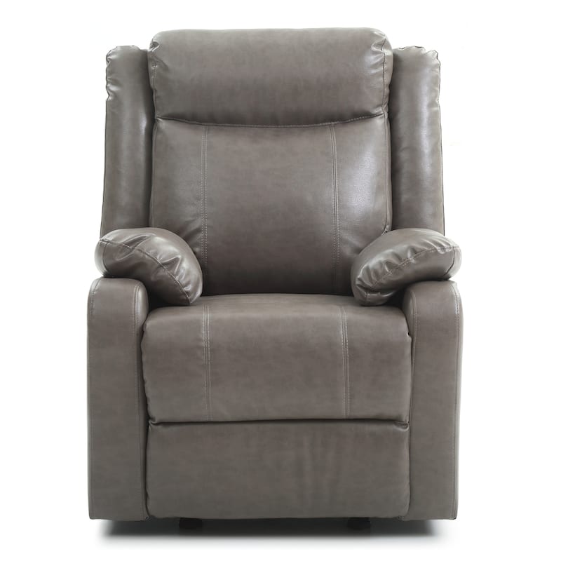 PU Faux Leather Rocker Recliner Reclining Home Theater Seating Sofa ...
