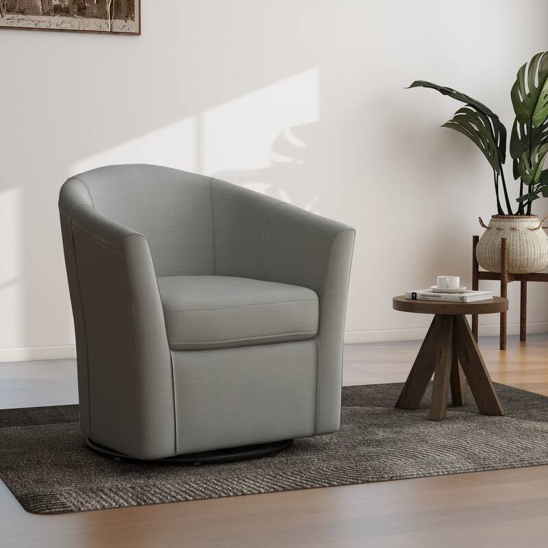 Swivel Accent Chair with Metal Base - 30.7"W x 29.9"H x 27.5"D