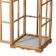 preview thumbnail 34 of 34, Glitzhome Oversized Farmhouse Wooden Metal Cage Candle Holders Patio Hanging Decorative Lanterns (Set of 2)
