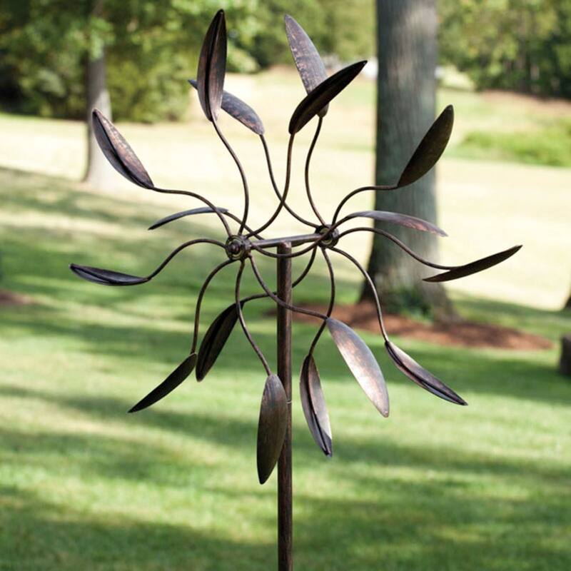 75" Kinetic Twirler Metal Garden Art Spinner