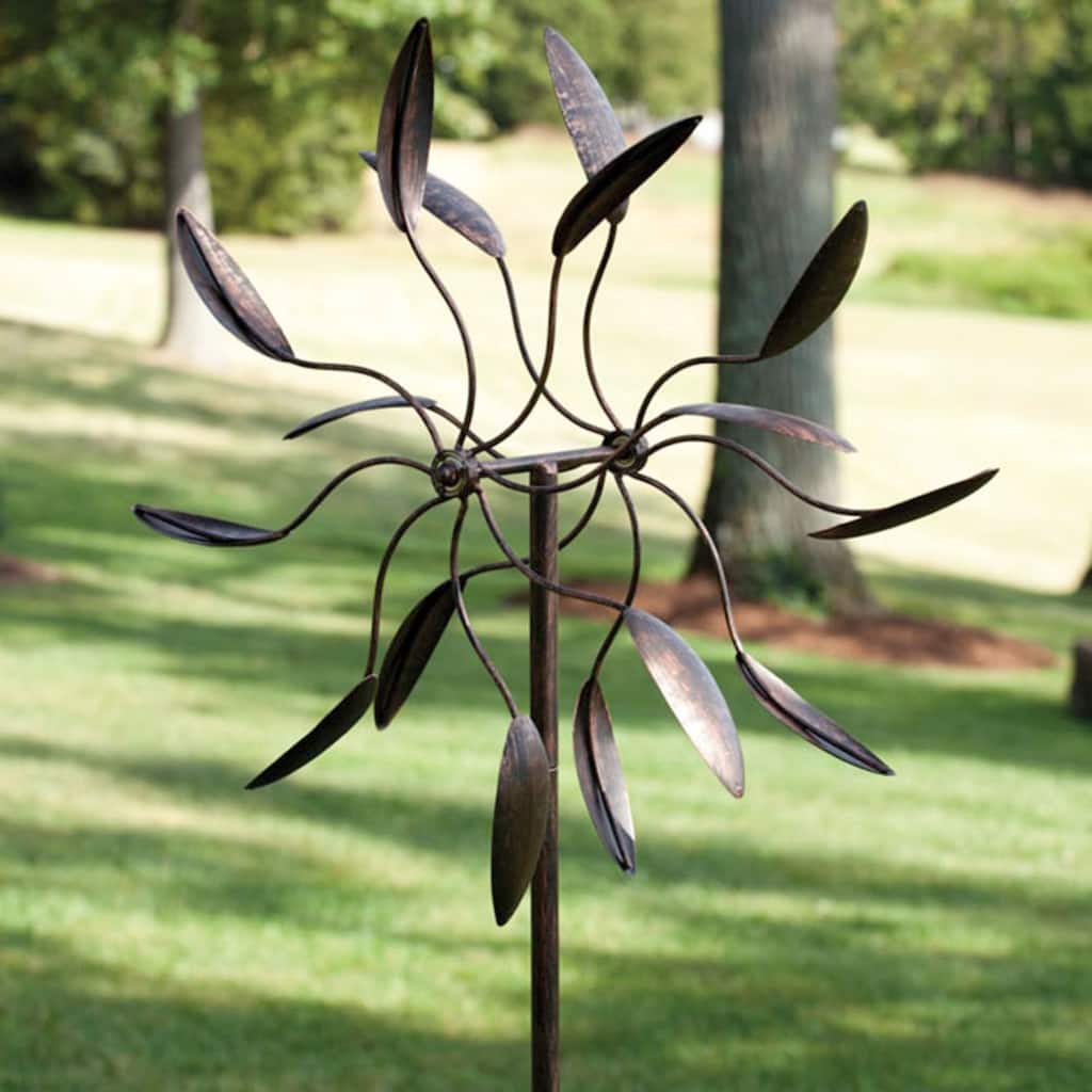75" Kinetic Twirler Metal Garden Art Spinner