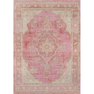 Skyline Decor Pink Isabella Rugs in Runner Shape - Big