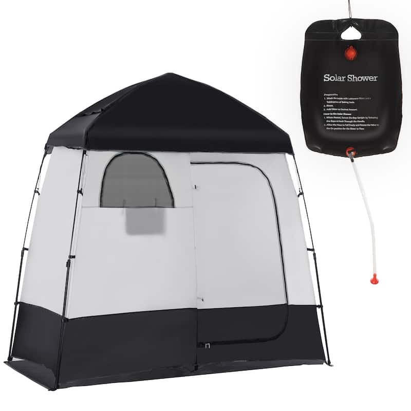 Outsunny Shower Tent, Privacy Shelter for Camping, Dressing Changing Room, Portable Instant Outdoor Shower Tent