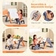 preview thumbnail 7 of 7, 6-In-1 Folding Kids Art Easel with Reversible Building Block Tabletop - 28” x 25.5” x 27”