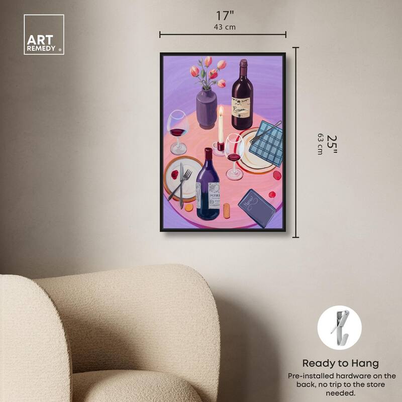 Lavender Haze Dinner Canvas by Art Remedy