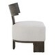 preview thumbnail 5 of 6, Bent Back Rest Floating Seat Accent Chair - 32.25" - Walnut Brown